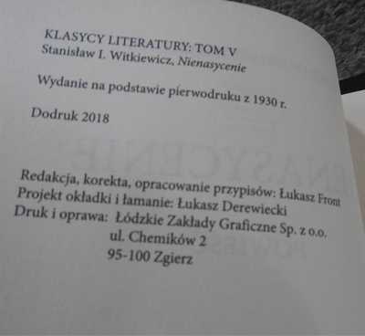 NIENASYCENIE