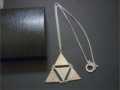 PENDANT by AFENDS LINKED TRIANGLES ON FINE CHAIN