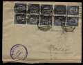 GERMANY 1923 1m & 2m OFFICIALS BLOCKS ON COVER FALKENSTEIN