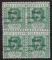 Togo KGV 1915 Anglo-French O/P Block 4 with Print Flaws