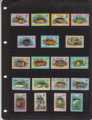 Tuvalu 1981 Local Fish Issue Set Overprinted Official MNH
