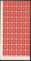 SG570 1958 1/2d Orange Cylinder 1 Dot Complete Sheet MNH